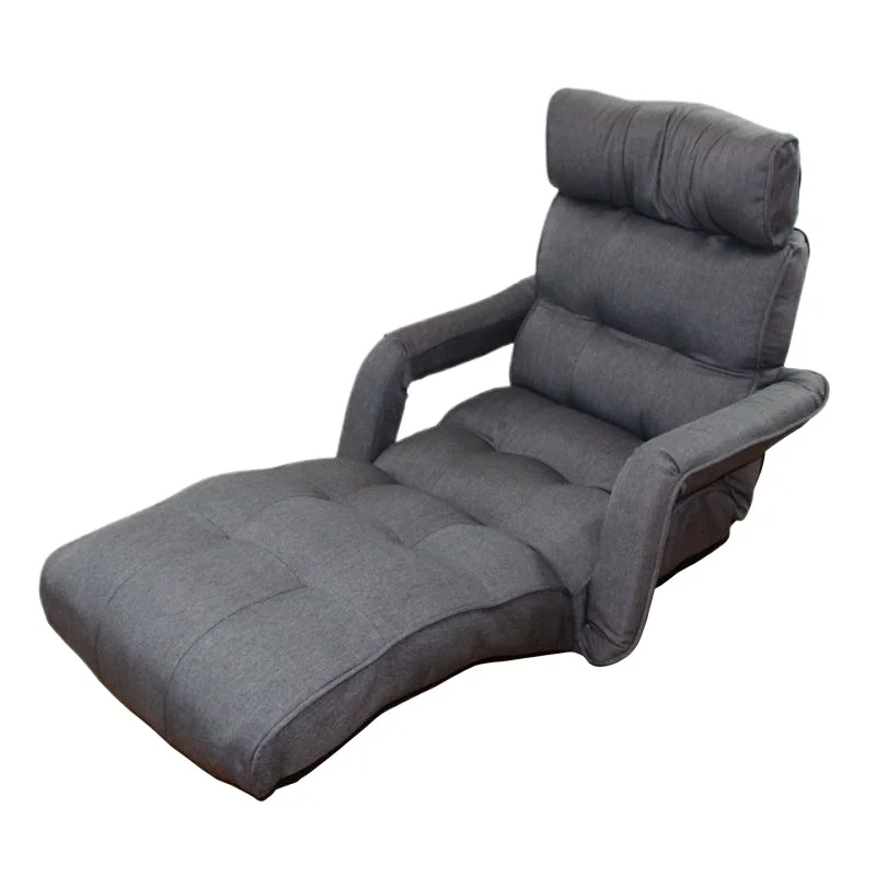 Creative lazy sofa tatami single, folding bed lunch break legless bay window back chair armrest bedroom small sofa