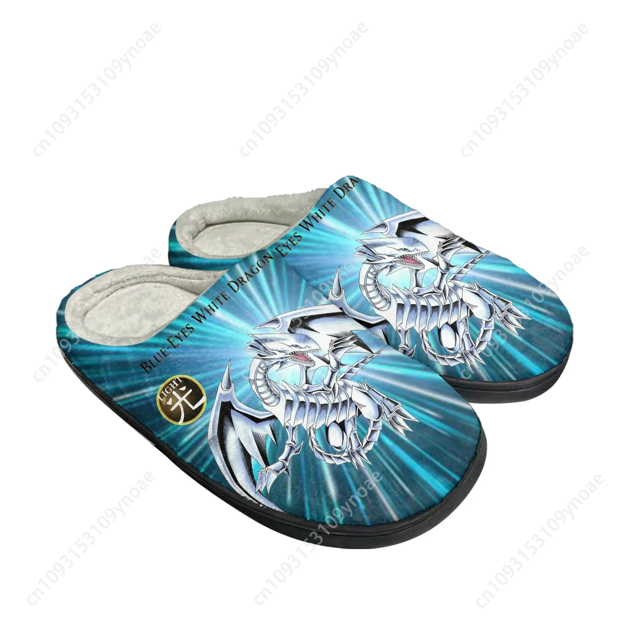 

Yu Gi Oh Seto Kaiba Blue Eyes White Dragon Home Cotton Custom Slippers Mens Womens Sandals Plush Keep Warm Shoes Thermal Slipper
