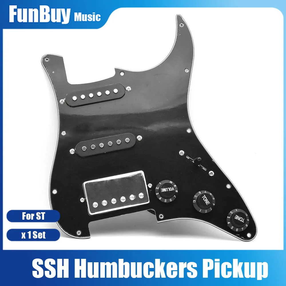 Loaded Prewired Pickguard SSH Ceramics Humbucker Pickups Plate Set for Electric Guitar Replacement Accessories Pick Guard