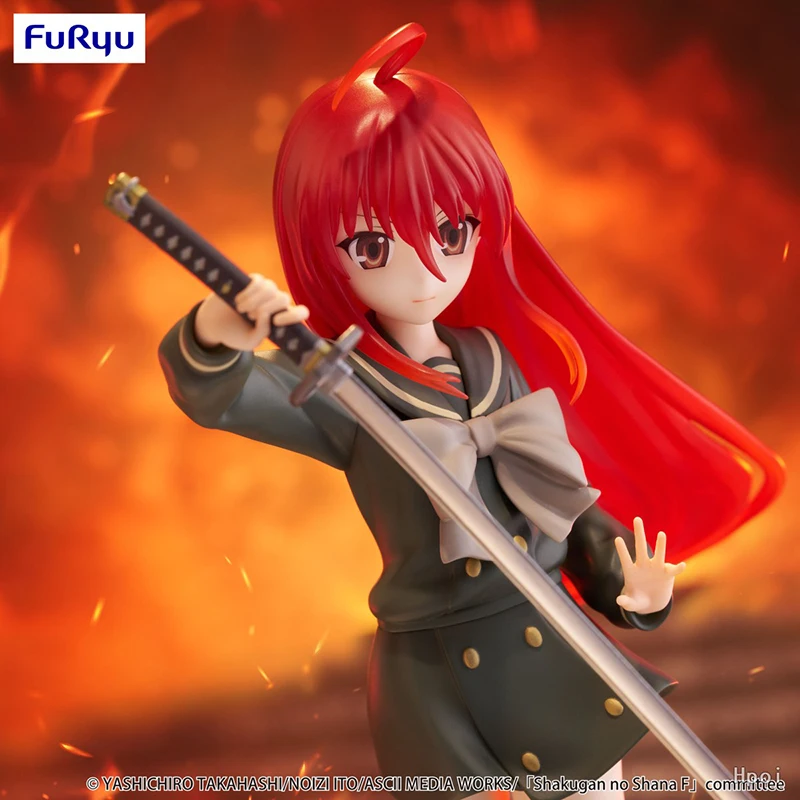 Original Anime Figure 18cm FuRyu Trio-Try-iT Shakugan no Shana Figuras Anime Shana Model Toy Desktop Ornaments Gifts