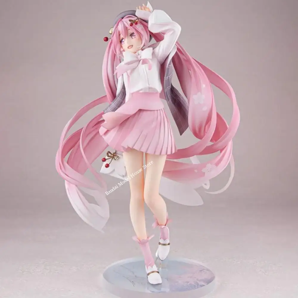 In Stock GSC Original Genuine Vocaloid Piapro Characters Hatsune Miku 1/6 Sakura Hanami Outfit Ver. 28cm Model Toy Figures Gift