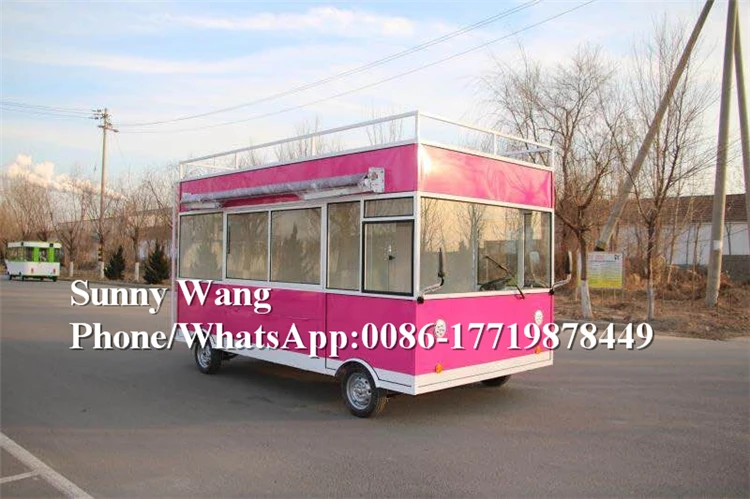 عربة مطبخ متحركة من شركة OEM مزودة بعربة للبن والقافلة والطعام والشواء والطعام والشاحنات والمقطورات