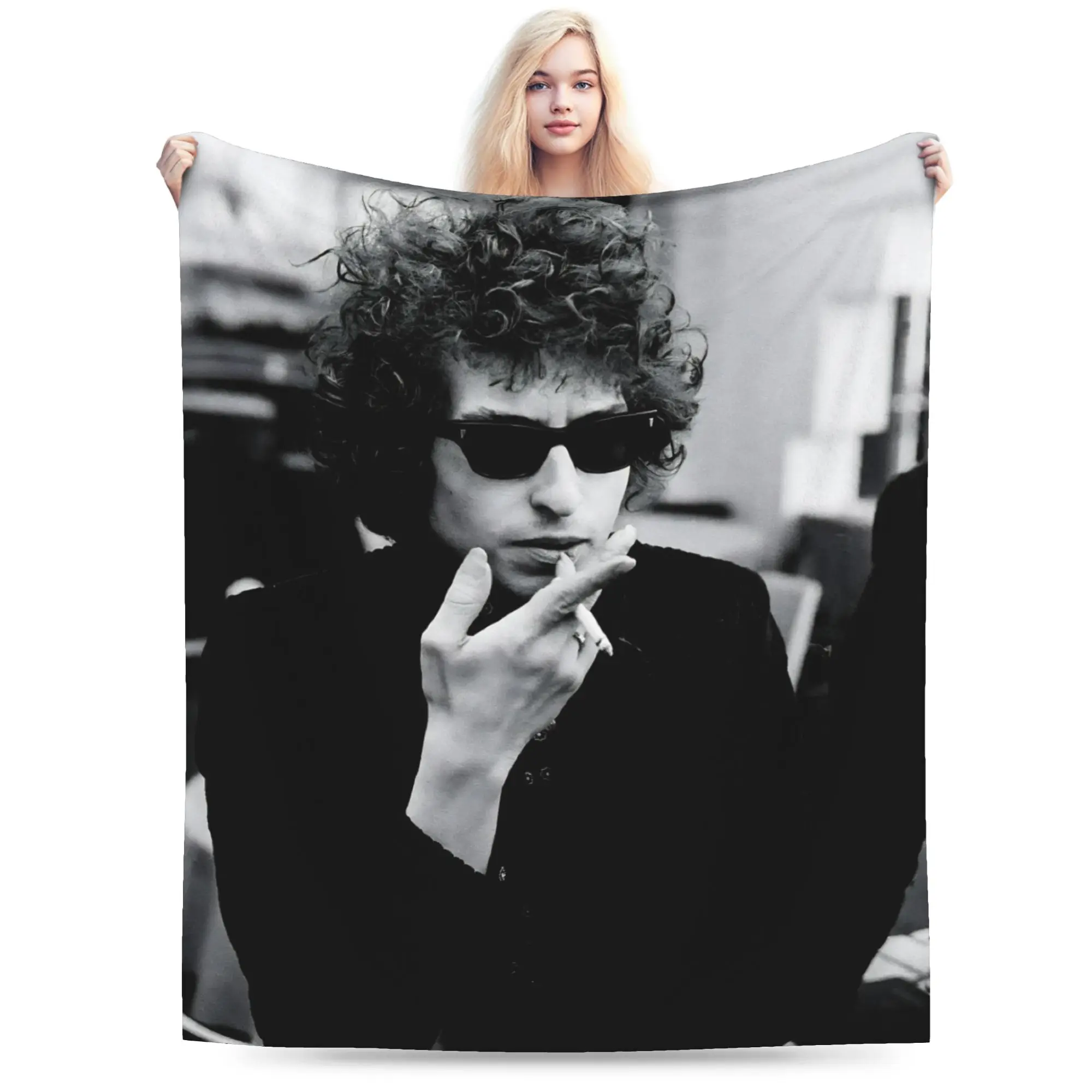 Bob Dylan Singer Blanket Multi-size Soft and Lightweight  Throw Blankets for Sofa Couch and Bed