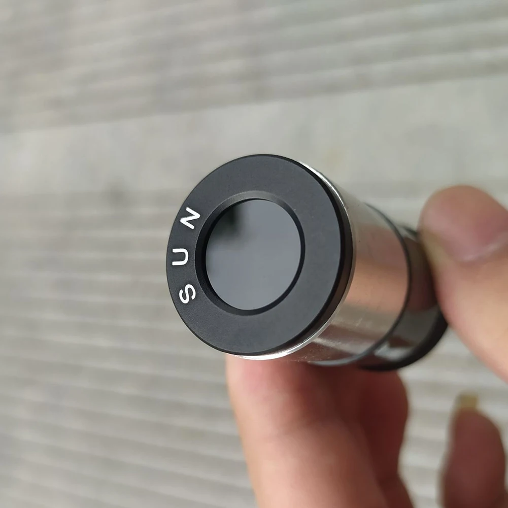 Черный Солнечный фильтр 1,25 дюйма, аксессуары для астрономических телескопов, оптический стеклянный фильтр для объектива M28X0.6