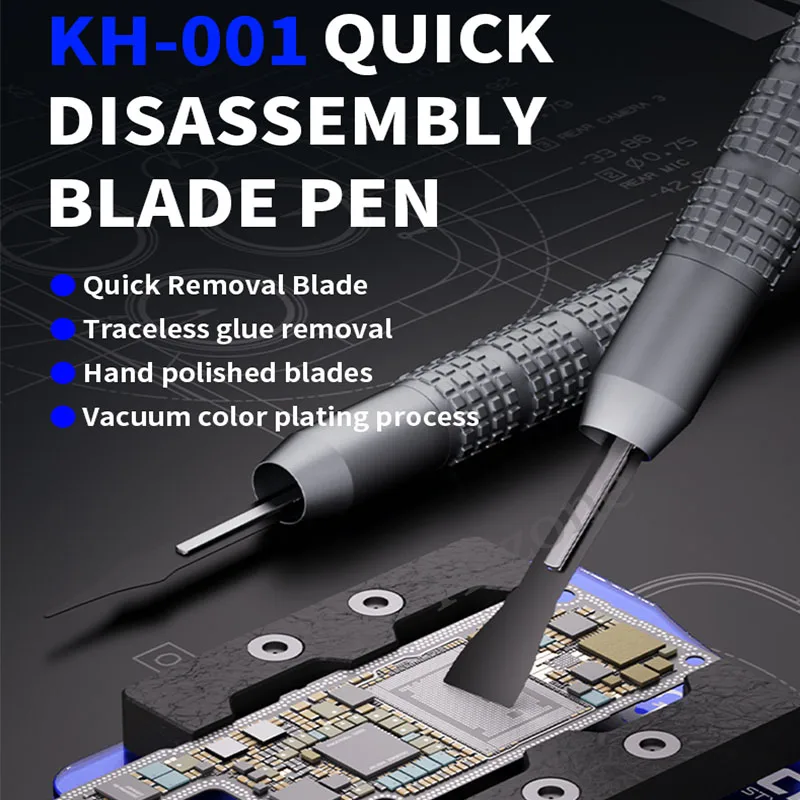 MECHANIC KH-001 Non-slip Quick Release Knife Side Adhesive Removal Pry Blade Phone PCB Motherboard Disassemble Repair Tool