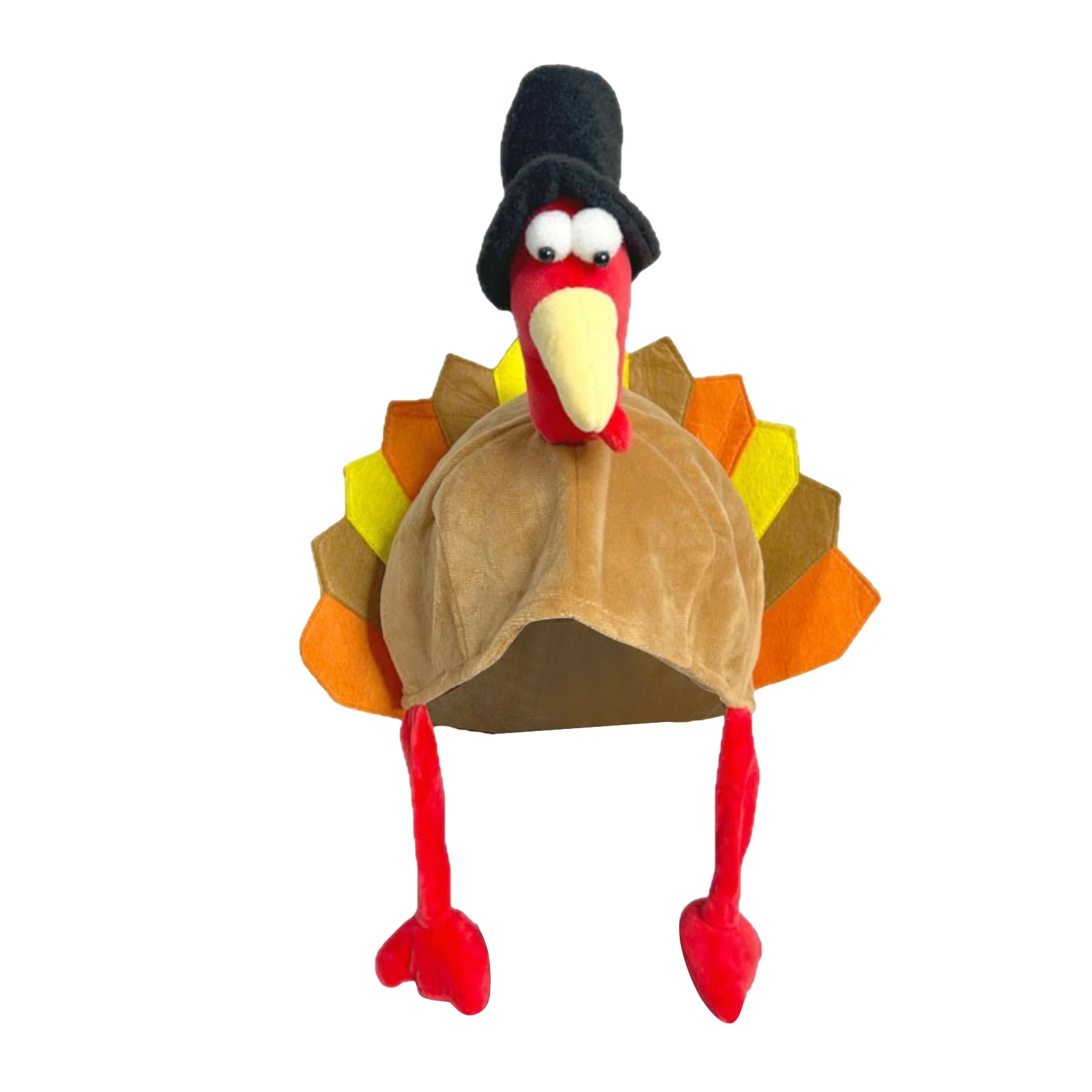 قبعة تركيا الممتعة لعيد الشكر، قبعات تركيا الإبداعية الكرتونية للبالغين، قبعة تركيا لتزيين حفلات عيد الميلاد وعيد الشكر، قبعة احتفالية