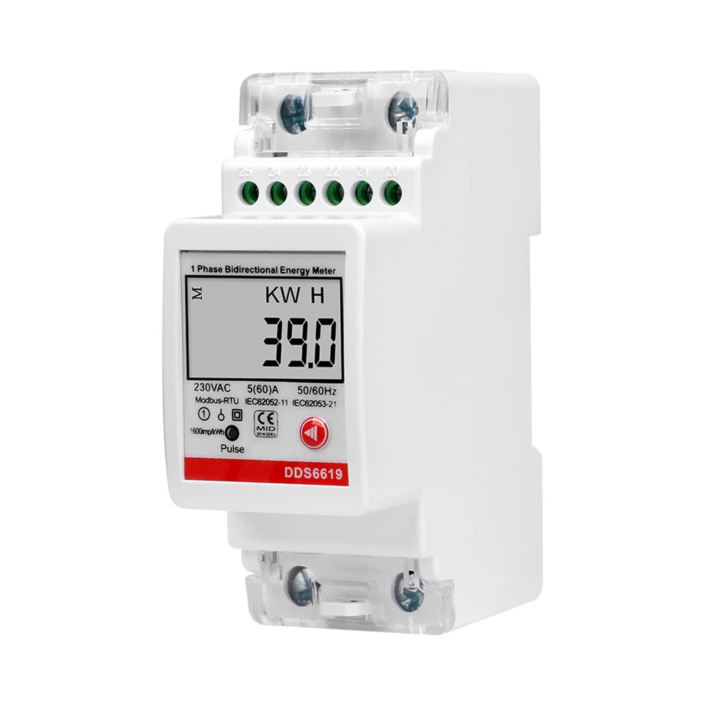 Advanced Power Factor Measurement LCD Display Meter As Shown Digital Energy Meter ABS Housing Electrical Usage Monitoring