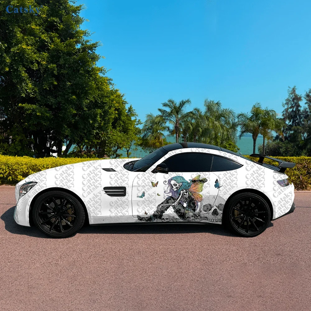 Fantasy Fairy Girl Car Side Sticker Decoration,PVC Waterproof Scratch Resistant Decal,Car Protection,Auto Accessories Gift