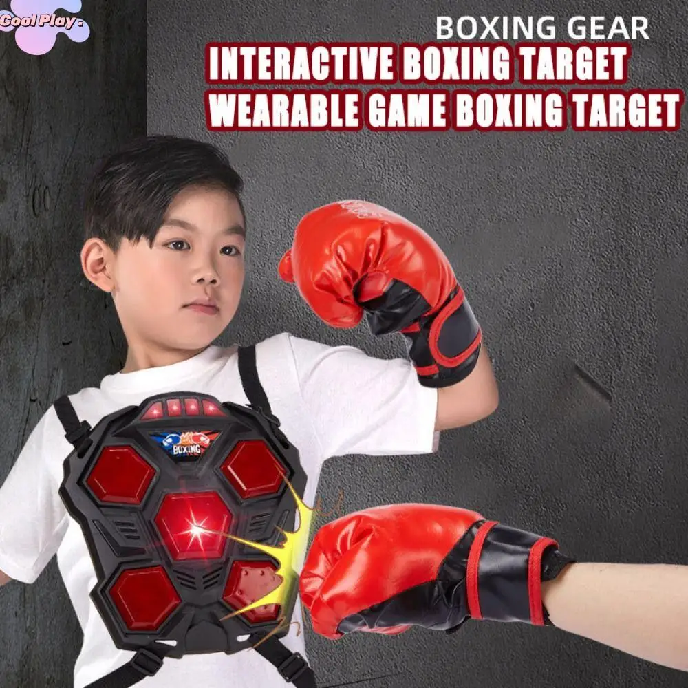 

Creative Electronic Boxing Trainer Portable Adjustable Strap Smart Music Boxing Machine Lighted Boxing Target