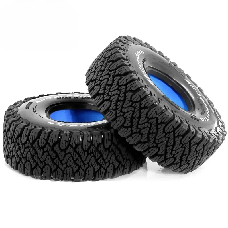 

4pcs Butyl Rubber Tires 120*44mm Mud Terrain 1.9" Wheel Tires For 1/10 Rc Crawler Car Axial Trx4