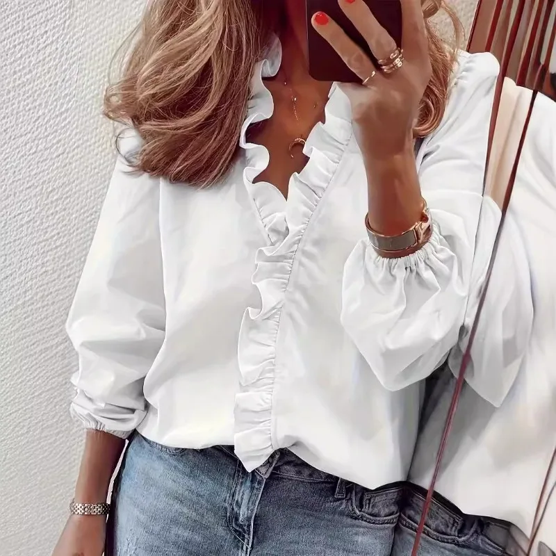 

Spring/Summer Shirt Loose Pleated Women's T-Shirt Top