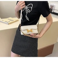 Versatile underarm small square bag, retro women's bag, new high-end texture chain crossbody bag - Image 2
