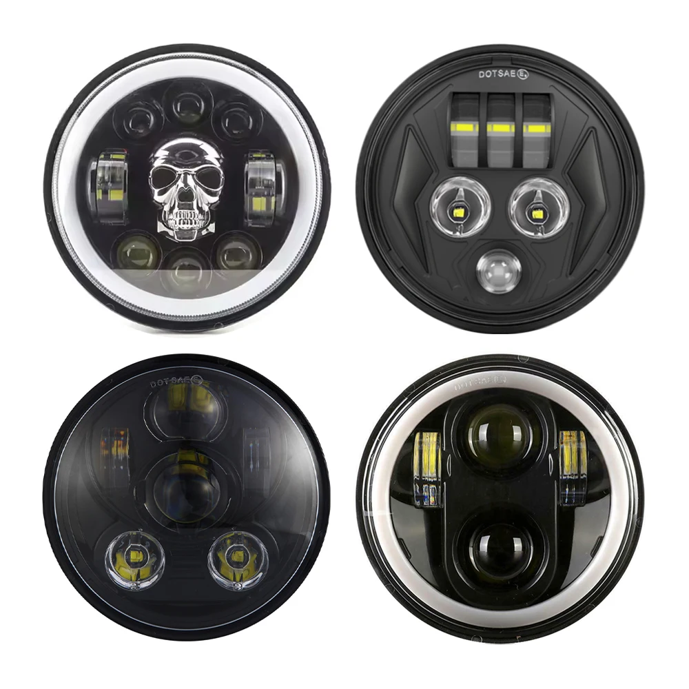 

Светодиодные фары 5,75 дюйма (5 3/4 дюйма) для мотоциклов Dyna Softail Sportster 883 XL883 FXCW