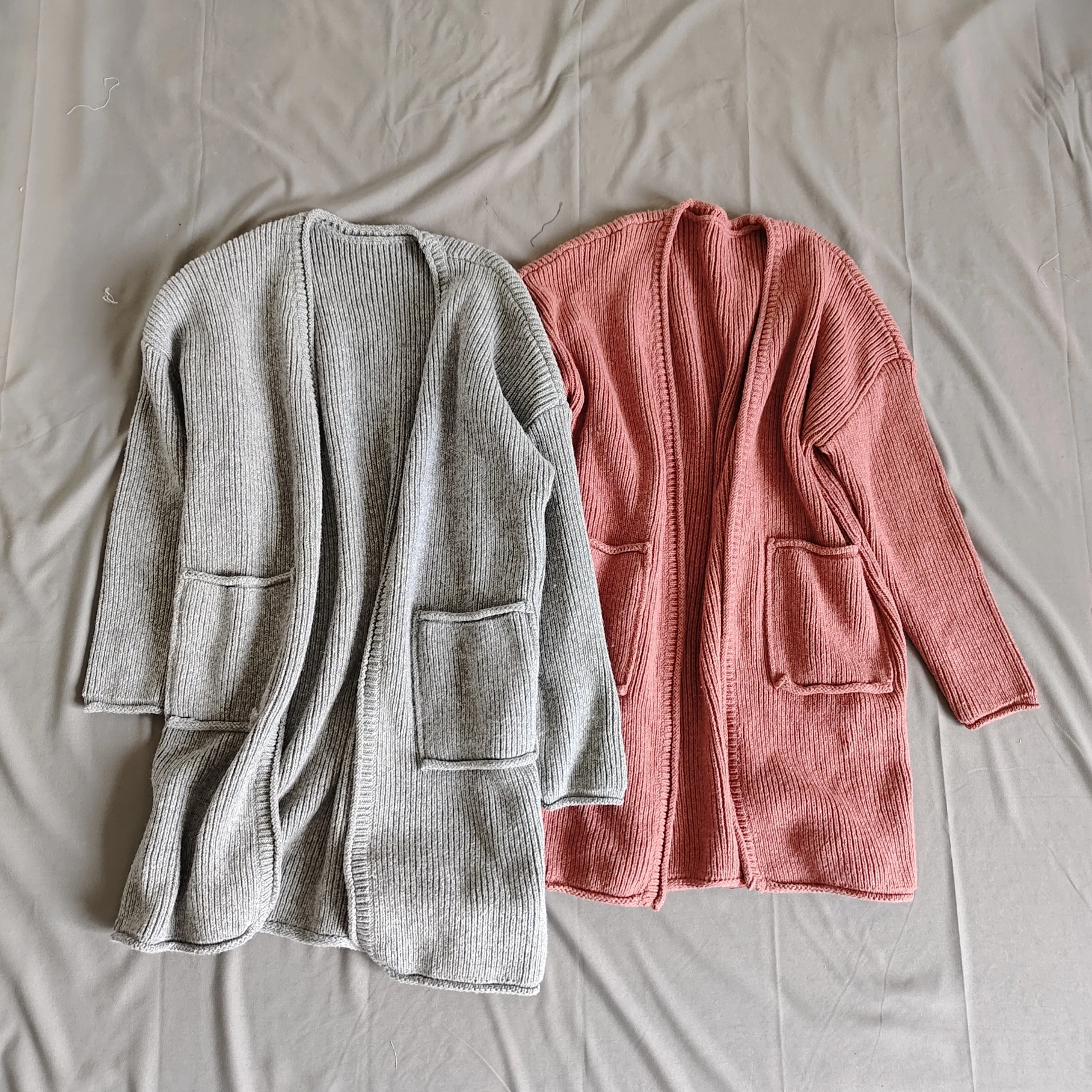 

Женский свободный вязаный кардиган-свитер с длинными рукавами, V-образным вырезом, средней длины, модный, универсальный, осенне-зимний, новинка