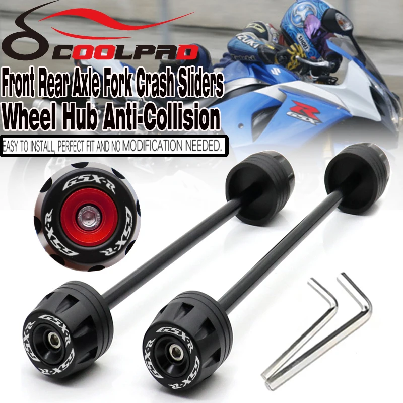 

Rear Front Axle Fork Crash Sliders For SUZUKI GSXR1000 GSX-R1000 2001-2020 2010 L4 L6 Motorcycle Wheel Protector GSXR 1000 K8