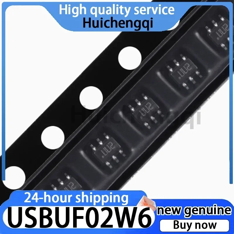 5PCS USBUF02W6 Package SOT323-6L 2-wire EMI Filter and ESD Protection