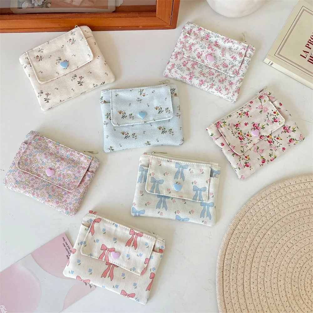 

Portable Large Capacity Coin Purse Multifunctional Lipstick Storage Card Wallets Earphone Storage Double Layer Card Hold
