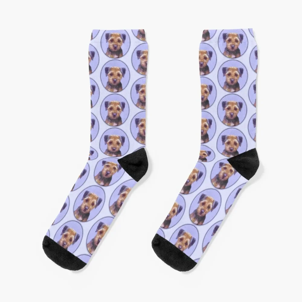 

Border Terrier Socks Argentina kawaii Wholesale christmas gift Socks Men Women's