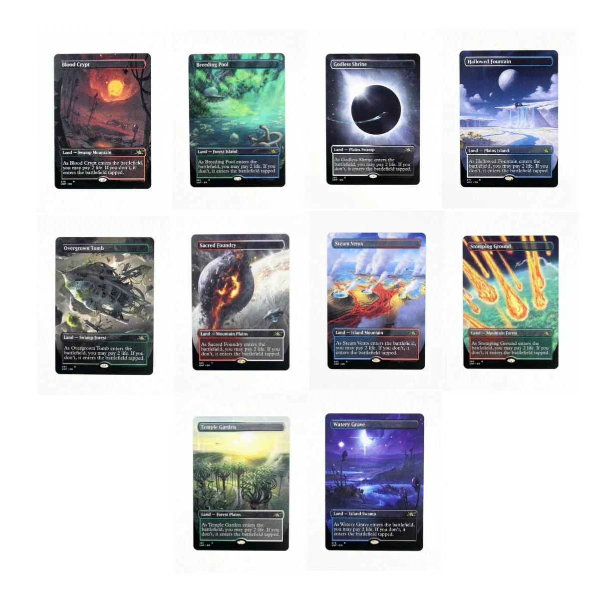 Unfinity (UNF) Magical Proxys Game Black Top Quality Proxy Playing Cards blood crypt,steam Gathering Board Game Trading Cards Pr