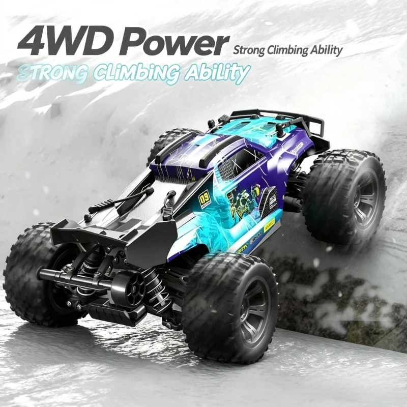 18101 1/18 4WD High-Speed ​​RCOff-Road Vehicle Carbon Brush Strong Magnet Motor All-Terrain 2.4G Remote Control Climbing Car Toy