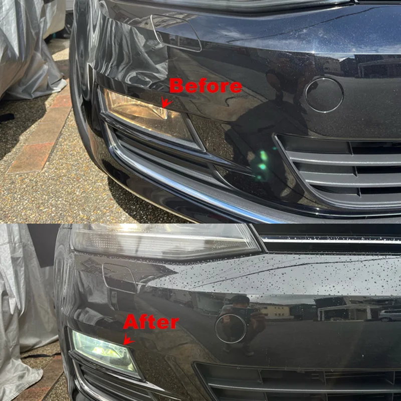 ل VW Golf 7 MK7 VII 2015 2016 2017 2018 2 قطعة/الوحدة CANBus خطأ مجاني الأبيض LED سيارة الجبهة الضباب ضوء مصباح الضباب