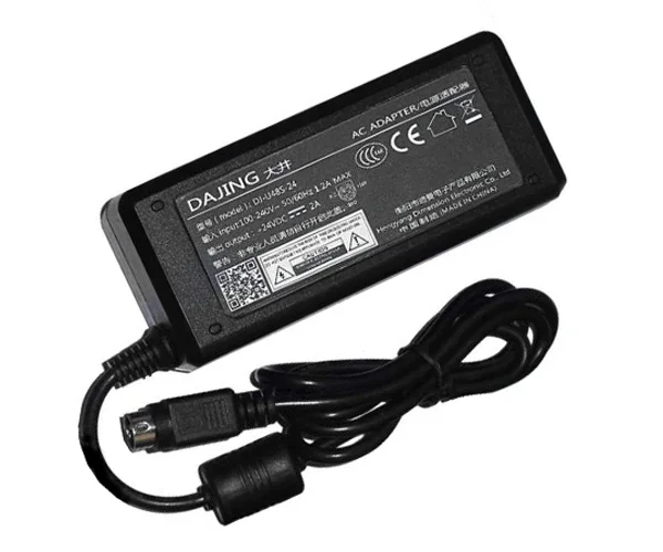 Adaptador do poder 24V 2A, ruido 3-Pin, IEC C14, DJ-U48S-24