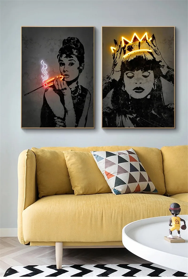 ملصق متسابق جمالي لديكور الغرف ، رياضة السيارات ، كرة القدم ، كرة السلة ، ديكور اللاعب ، طباعة قماش ، فن جداري ، نجم نيون ، 80s ، F1