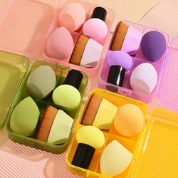 4Pcs Makeup Sponge Blender Beauty Egg Foundation Brush Cosmetic Puff Sponges Powder Puffs Women Make Up Accessories Beauty Tools