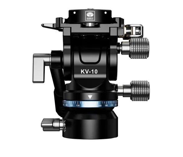 sirui KV-10 Fluid Video Head Pan Tilt Tripod Head w/Acra Quick Release Plate