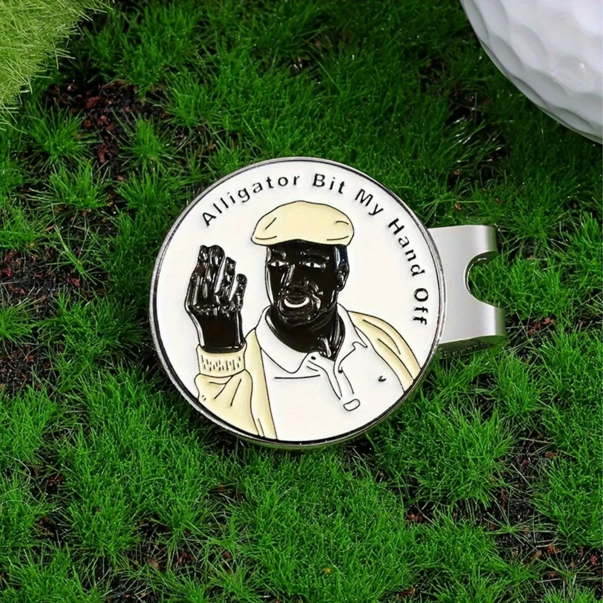 مشبك قبعة جولف مضحك مغناطيسي سعيد جيلمور مع علامة كروية قابلة للإزالة وإكسسوارات الجولف للرجال لاعبي الغولف والأب والصديق