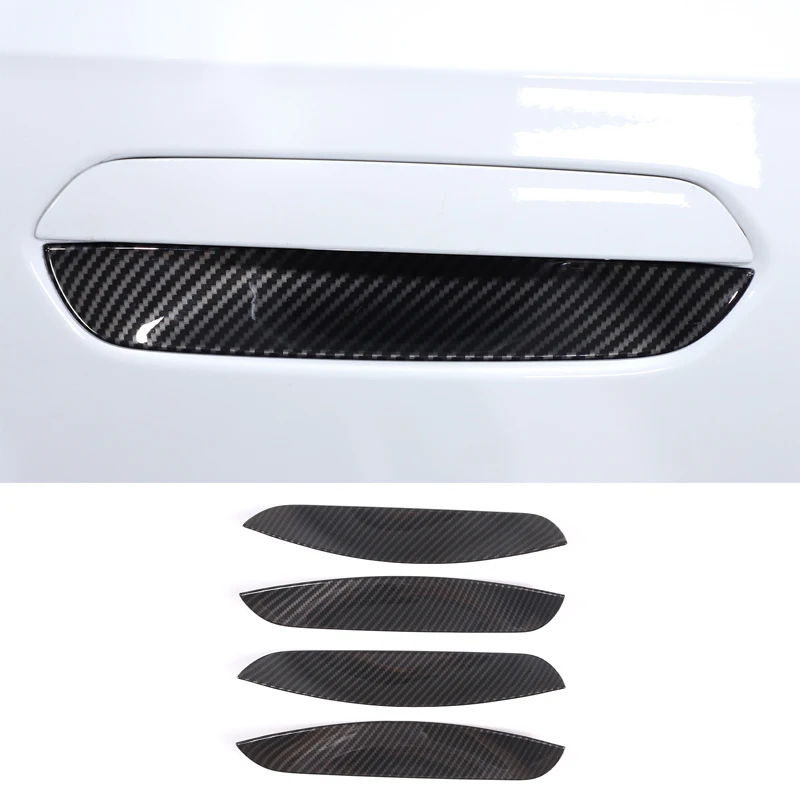 

For BMW X1 U11 2023 2024 Car Styling Accessories Sticker ABS Carbon Fiber Exterior Door Bowl Decorative Sticker