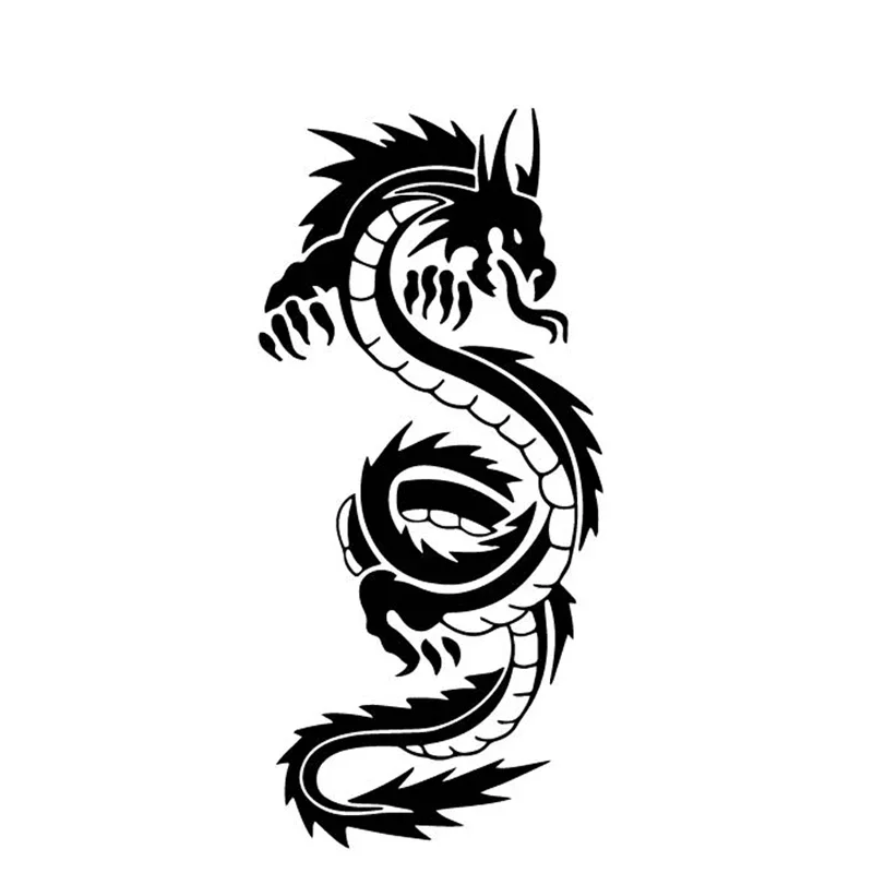 Mythical Dragon Car Sticker Creative Trunk Decor Waterproof Sun‑proof Vinyl Decal 8CM*18CM Auto Exterior Ornament*