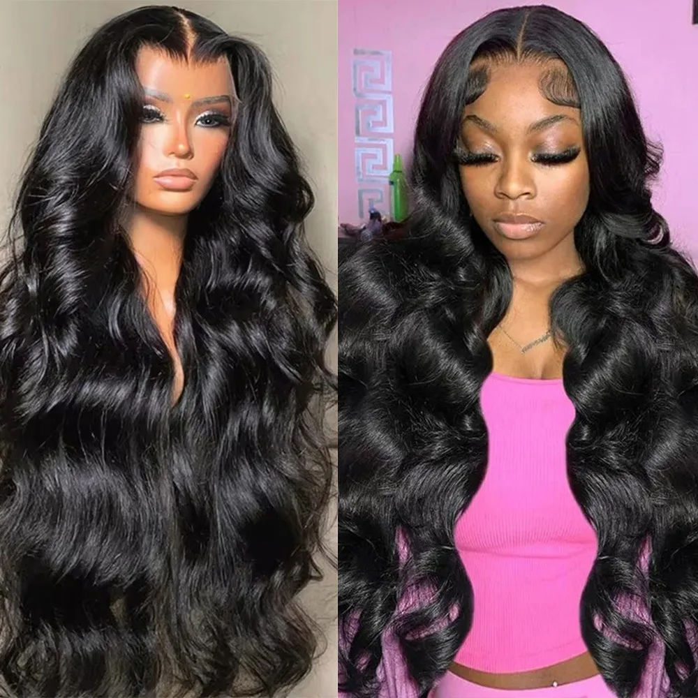 密度200 ボディウェーブ 13x4 13x6 HD透明レースフロントウィッグ 100%人毛ウィッグ ブラジリアン 38インチ レースフロントウィッグ 女性用