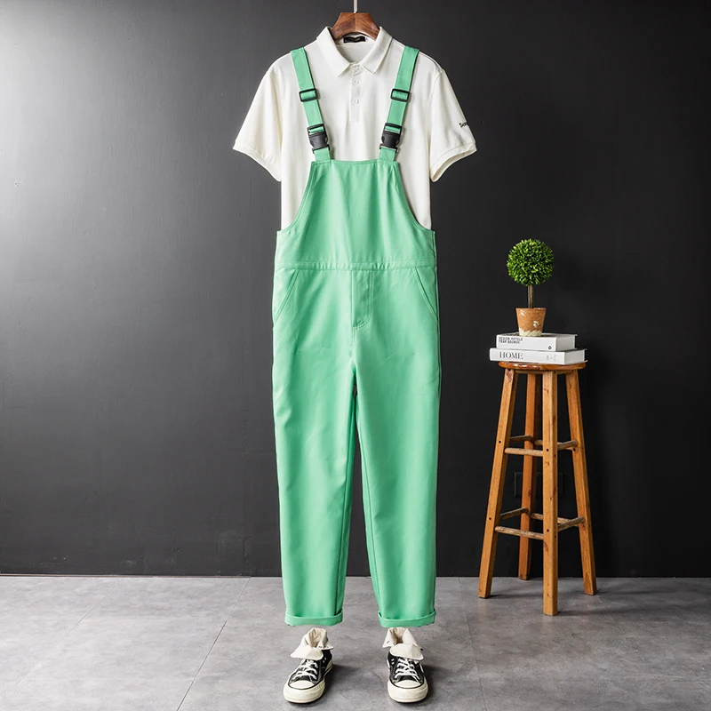 

Spring Summer Thin Slide Material Overalls ex Casual Work Pants F Doll Dancing een Color Youth Active Sle Straight...