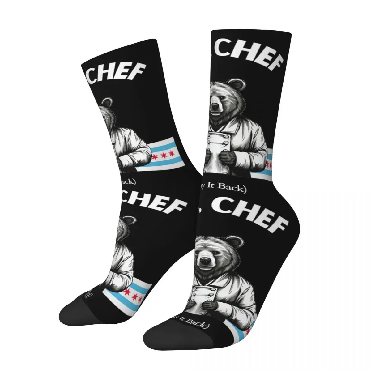 

The Bear Tv Show Yes Chef Socks Men Women Funny Happy Socks Crazy Spring Summer Autumn Winter Middle Tube Stockings Gift