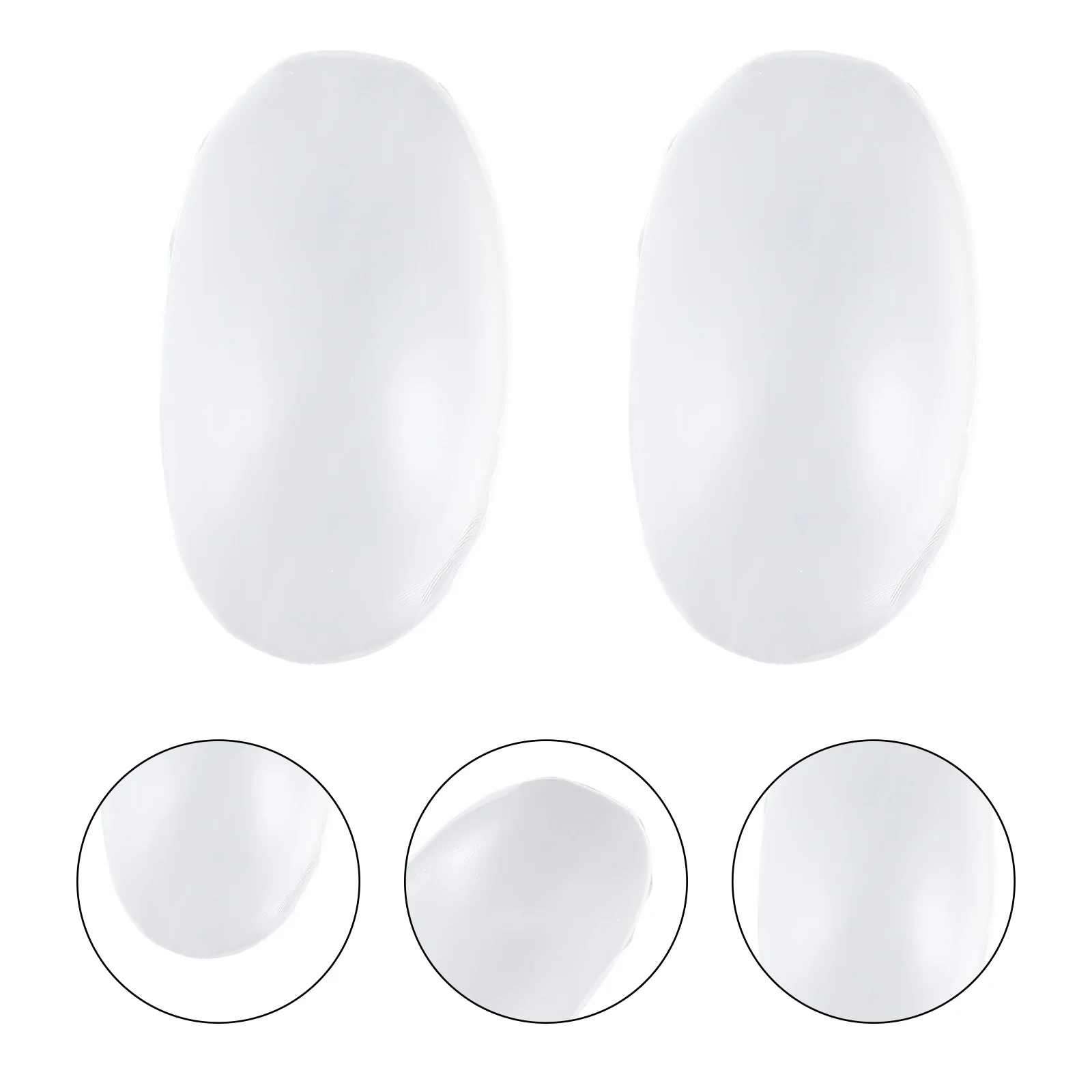 

1 Pair Silicone Shoulder Pads Thickened Unisex Invisible Cushion For Broad Shoulders Posture Support Reusable Comfortable Health