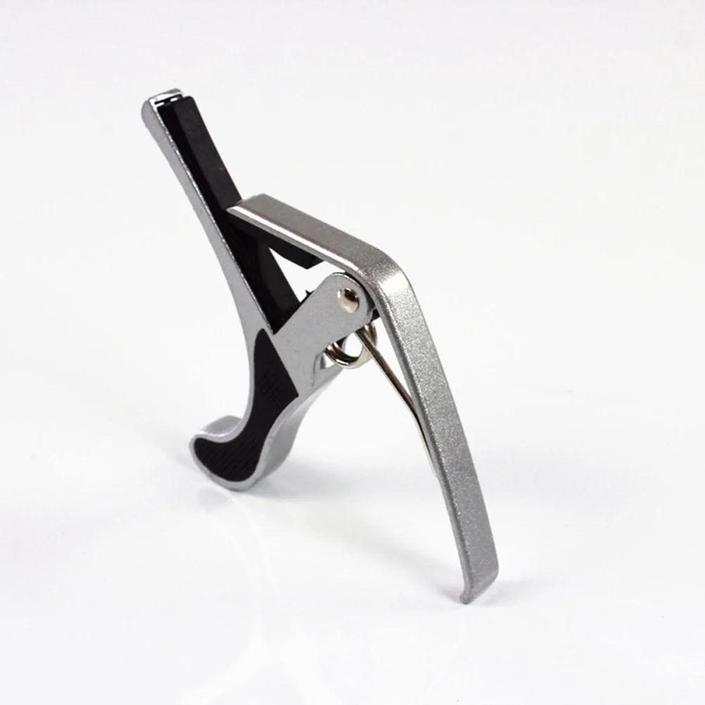 

Metal Guitar Capo Silver 10*6*3Cm Zinc Alloy Quick Tune Change For Electric Acoustic Guitar Pitch Adjuster Portable
