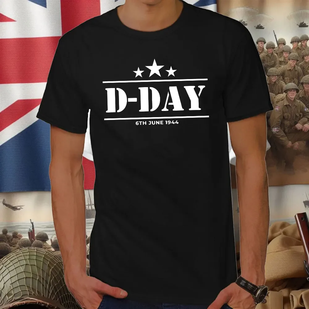 D-Day T Shirt 1944-2024 D Day Tshirt Remembrance Day T-shirt Lest We Forget Tshirt Gift Unisex T-shirt Summer Short Sleeve Shirt