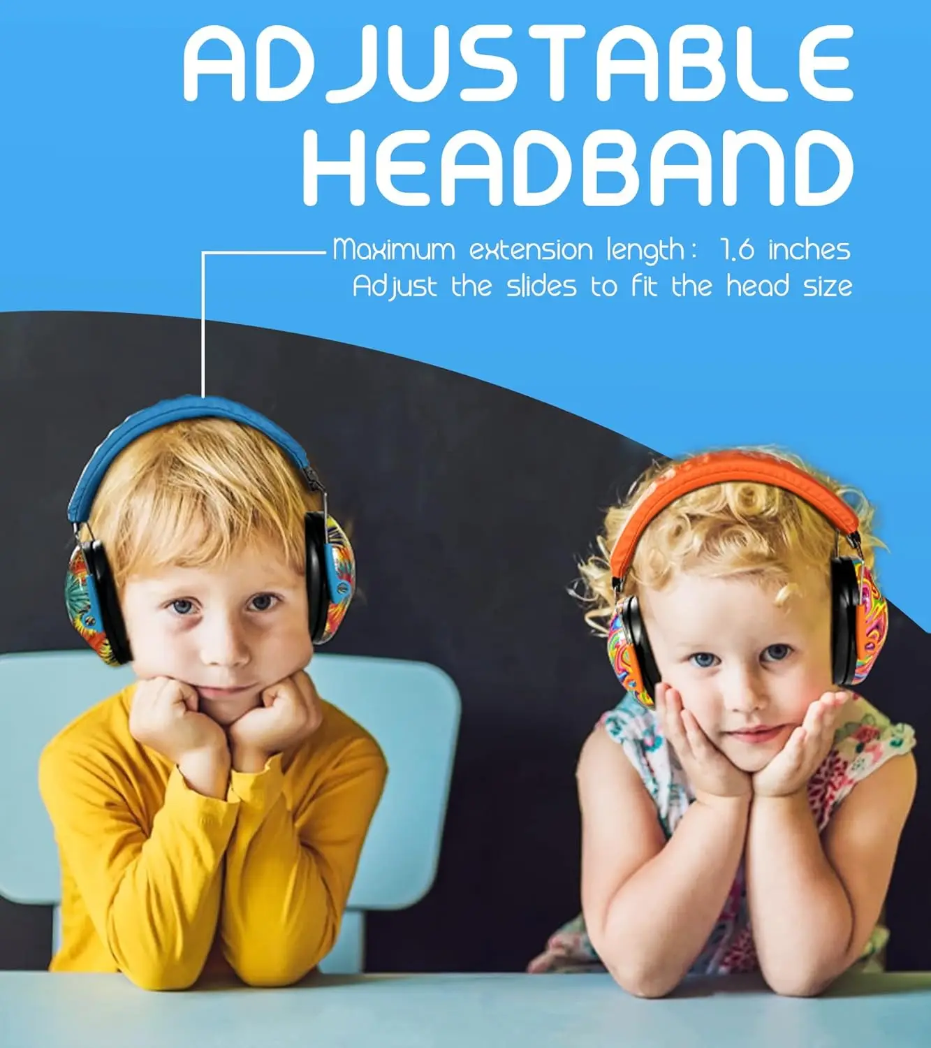 ZOHAN Hearing Protection Children Kids Earmuffs Ear Noise Reduction Defender Protecter for Toddler Sensitive Ears Headphones