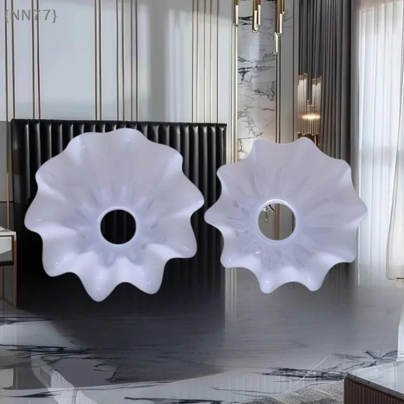 【Ja】E27 Bell Orchid Lampshade Replacement - 1Pcs Plastic Hanging Lamp Shade for DIY Chandelier, Wall Night Restaurant Decor