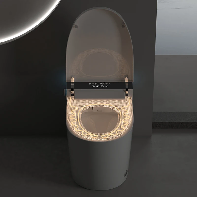 Floor Mounted Wc Intelligent Closestool Bathroom One Piece Electric Automatic Flush Bidet Toilet Tankless Smart Toilet