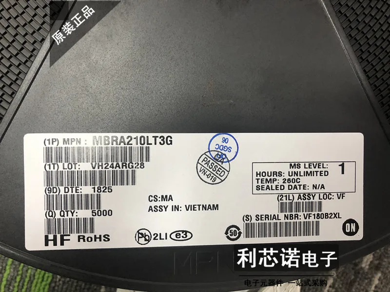 

Free shipping MBRA210LT3G B2L1 SMA 10PCS