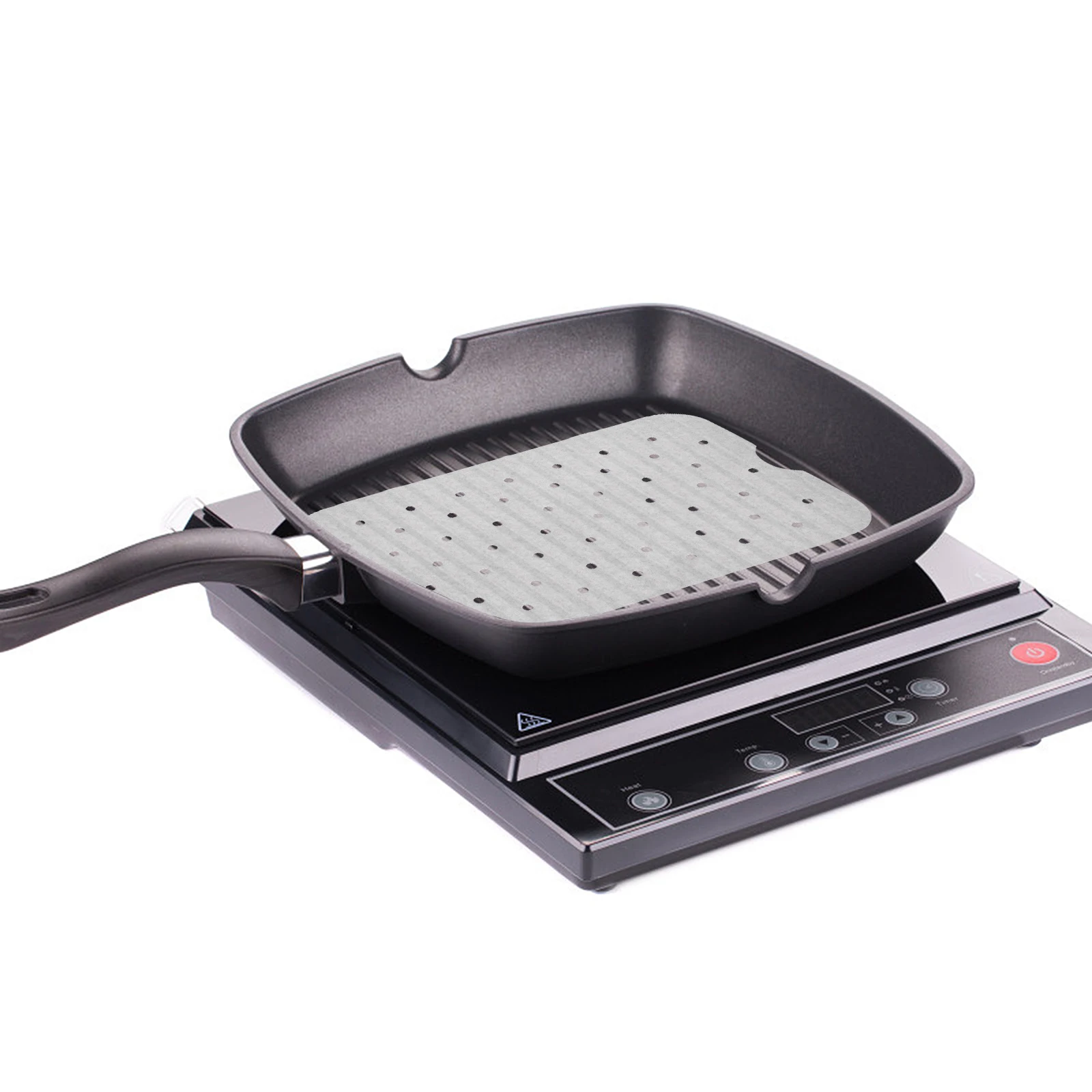 

100 листов бумажных вкладышей для фритюрницы, одноразовые антипригарные термостойкие коврики для равномерного нагрева и вкусной пищи, бумага для фритюрницы