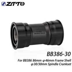 ZTTO BB386 EVO 30 Press Fit Bottom Bracket Axle For MTB Road Bike F5A Rotor 3D BB K Force 30mm Spindle Crankset Chainset
