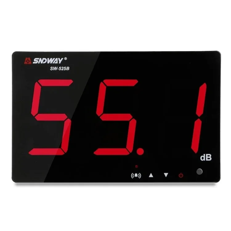 High Accuracy SNDWAY SW-525B Environmental Noise Monitoring Meter 30-130dB Fast Response Sound Level Tester Wall Mount Data Stor