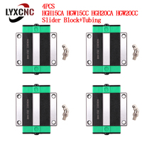 2/4Pcs HGH15CA HGW15CC HGH20CA HGW20CC Linear Bear Slide Block Carriage Match Use HGR Linear Guide With Grease Nipple For CNC