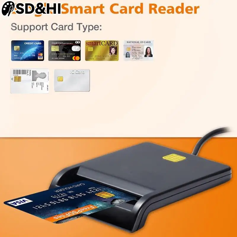 USB Smart Card Reader Micro SD/TF Memory ID Bank Electronic DNIE Dni Citizen Sim Cloner Connector Adapter Id Card Reader