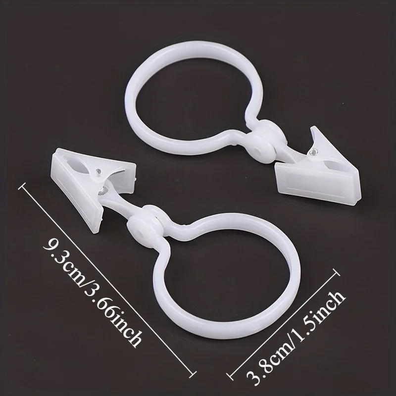 Curtain Buckle Clip, White Curtain Tie Buckles, Household Towel Sock Clothes Hanger Clip, Home Supplies