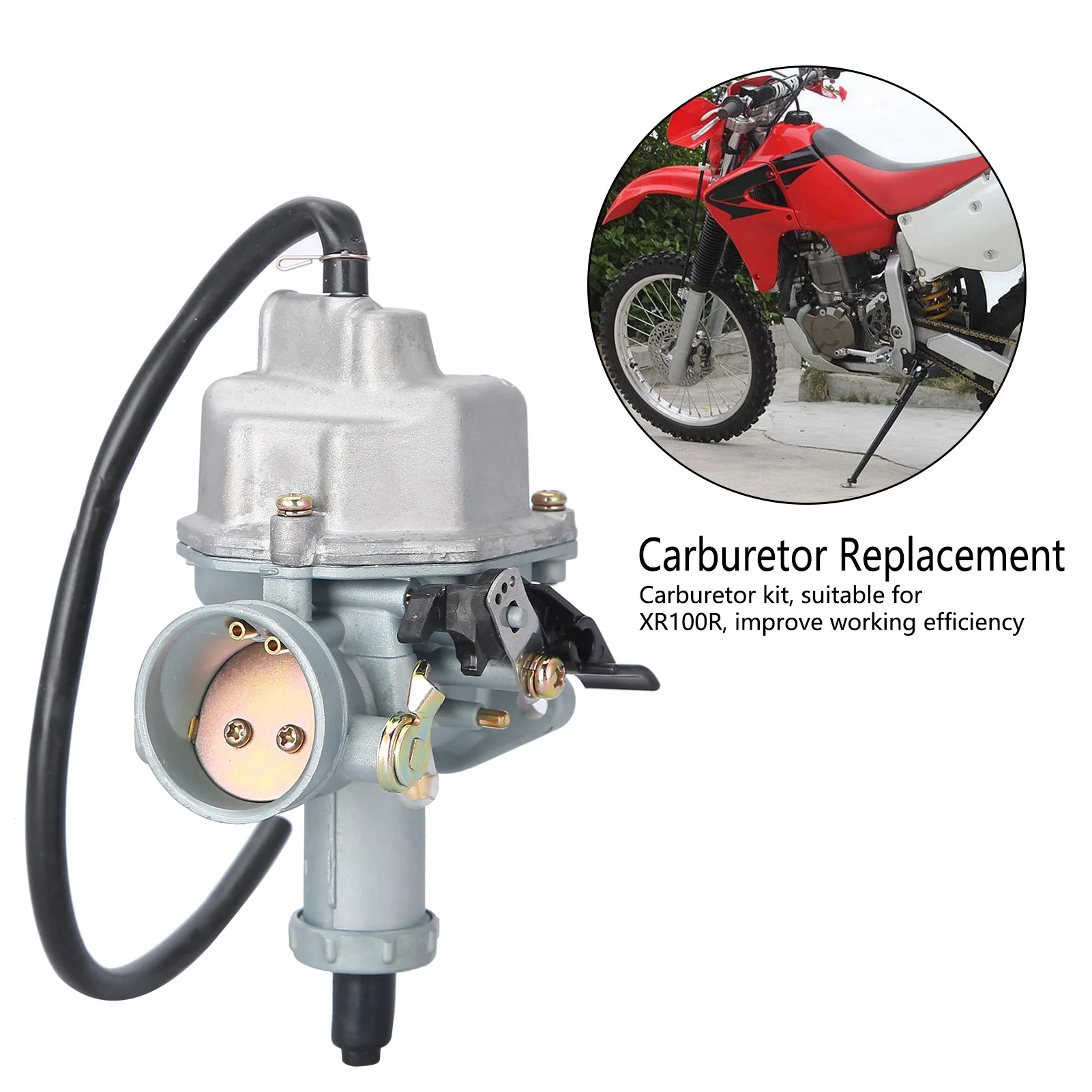 كابل خانق المقود المكربن سهل التركيب ومناسب تمامًا من سبائك الألومنيوم لملحقات مجموعة الكربوهيدرات النموذجية XR100R #2