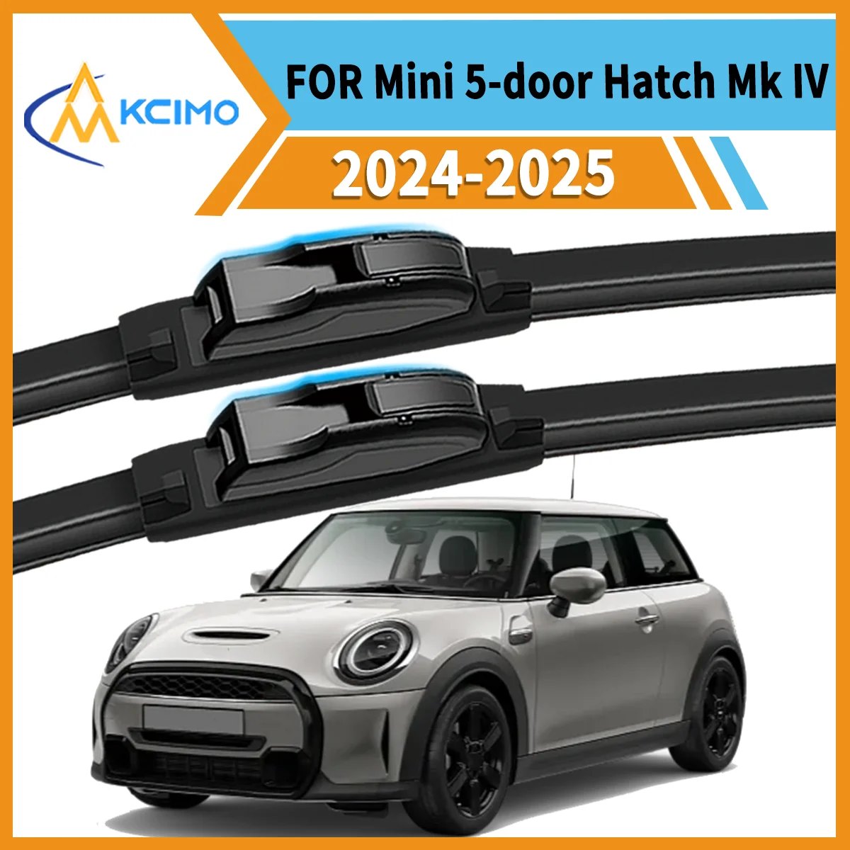 

Smooth & Silent Wiping 2PCS Wiper Blades for Mini 5-door Hatch Mk IV F65 2024-2025 All-Weather Performance Clear View